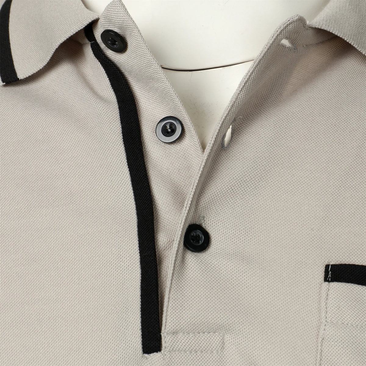Fashionable men's casual solid-color short-sleeved top, men's lapel short-sleeved T-shirt, casual and fashionable solid-color sh