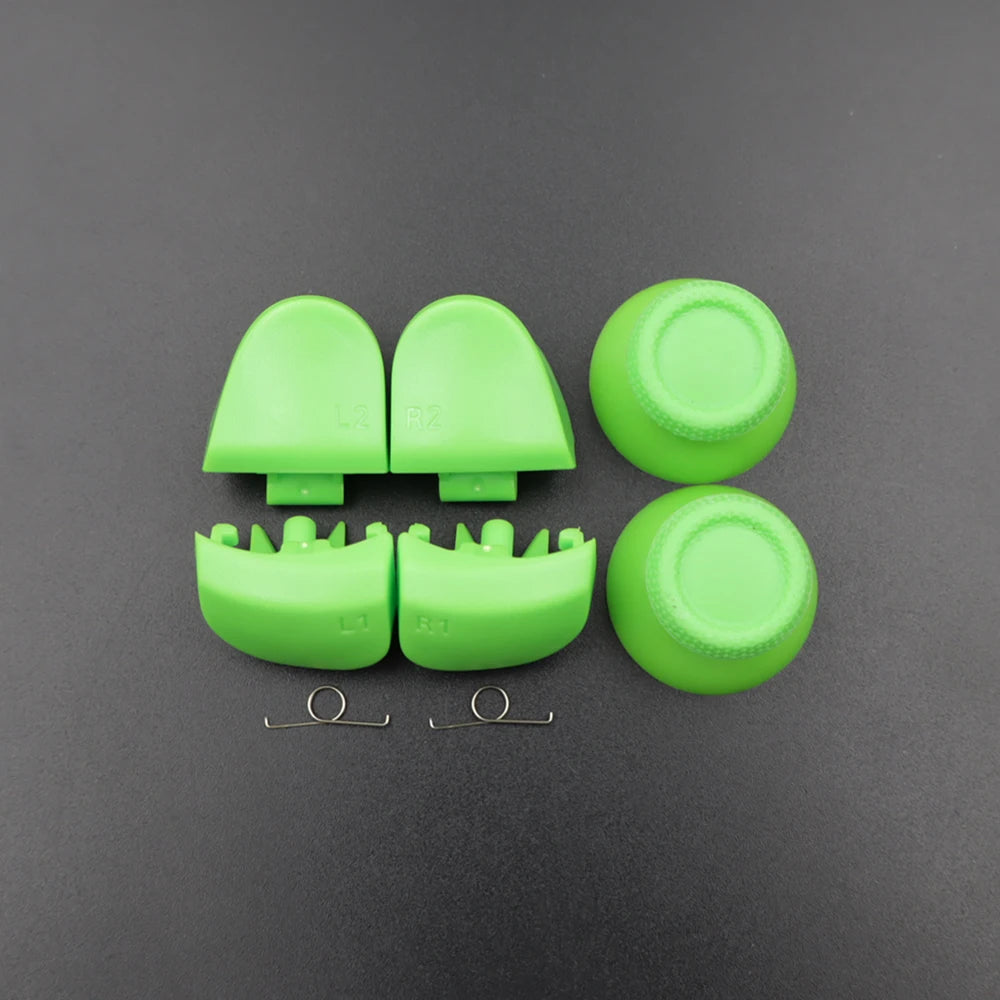1Set BDM-030 Joystick Thumb Caps & R1 L1 R2 L2 Game Trigger Buttons with Spring for PS5 V3.0 Controller Replace Part