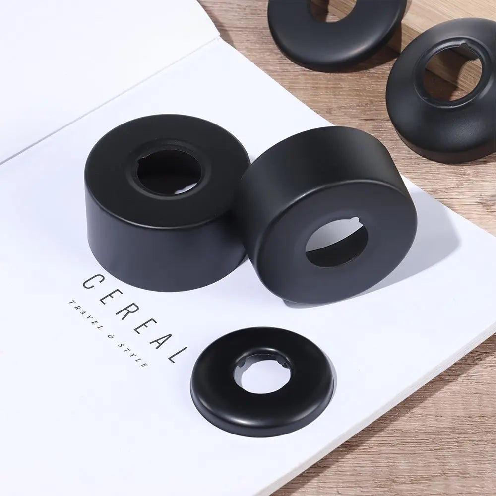 Black Stainless Steel Shower Arm Flange Replacement Wall Split Flange Faucet Decorative Cover Kitchen Bathroom Accessories