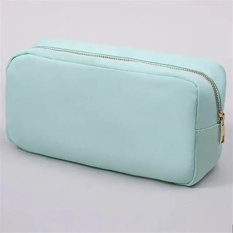 S /M/L/XL 17 Color Nylon Pouch Makeup Cosmetic Bag Zipper Toiletries Organizer Bag For Women Girls Travel Gift Makeup Pouch