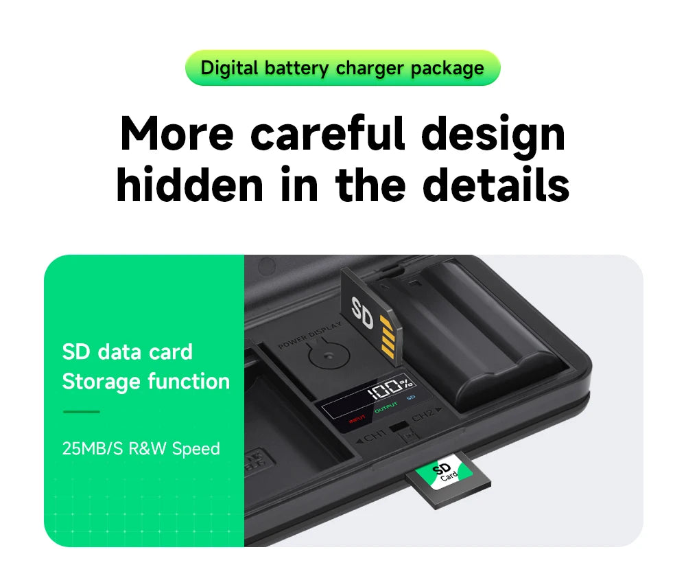 PALO EN-EL15 ENEL15 EN EL15 Battery Charger Battery Case for Nikon D500 D600 D610 D750 D800 D800E D810 D810A D7000 D7100 D7200