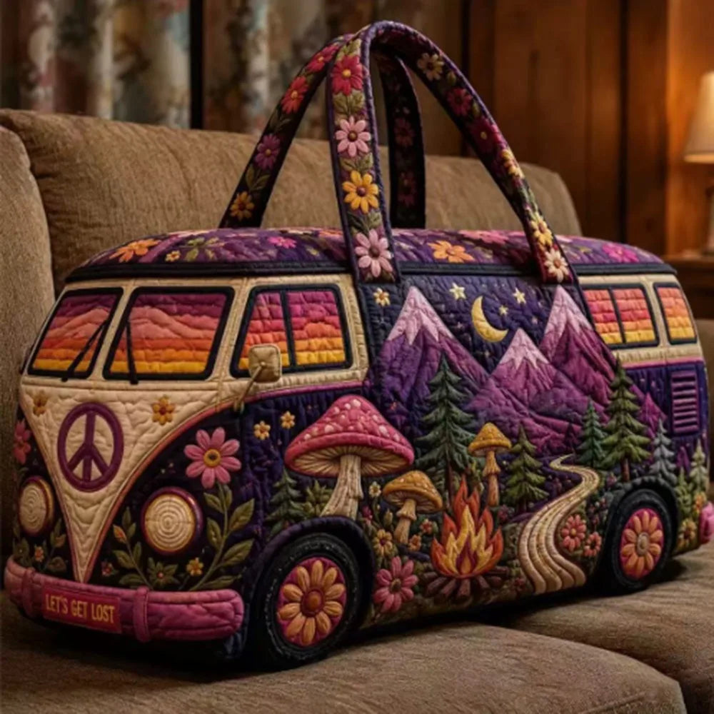 Durable 18x9x9cm Quilted Duffle Bag 3D Quilting Craft Large Capacity Fitness Short Bag Travel Handbag for Travel