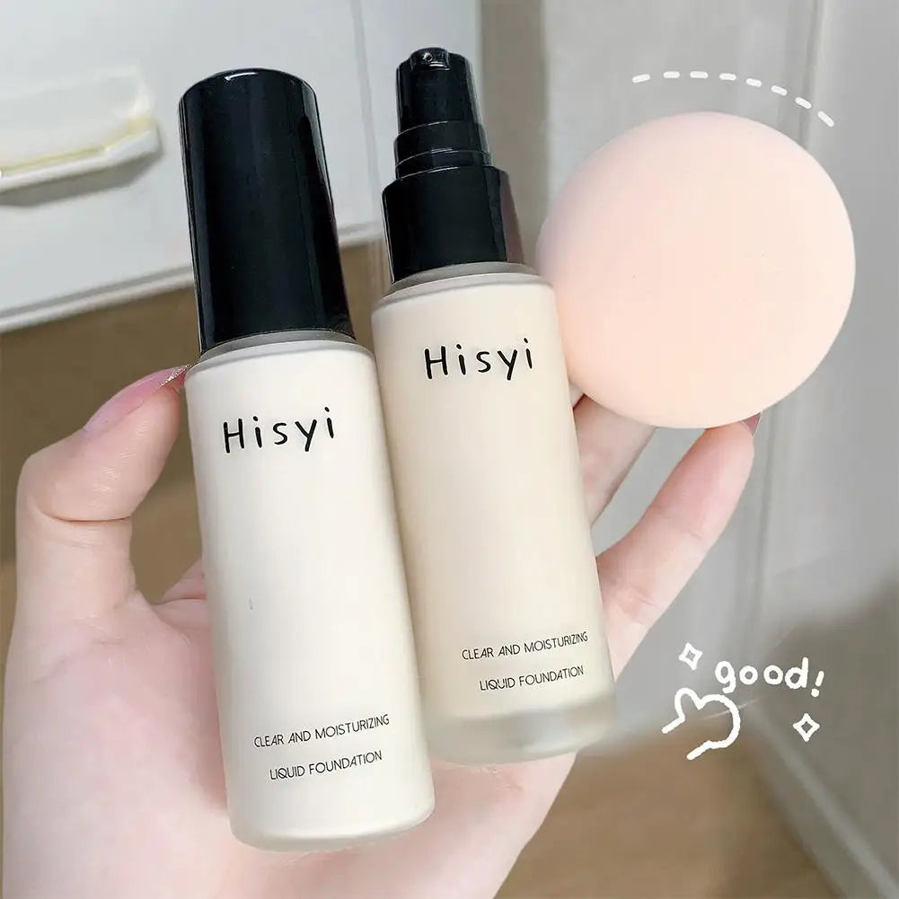 Full Coverage Liquid Foundation Natural Plain Face Cream Waterproof Concealer Base for Blemishes Liquid Foundation
