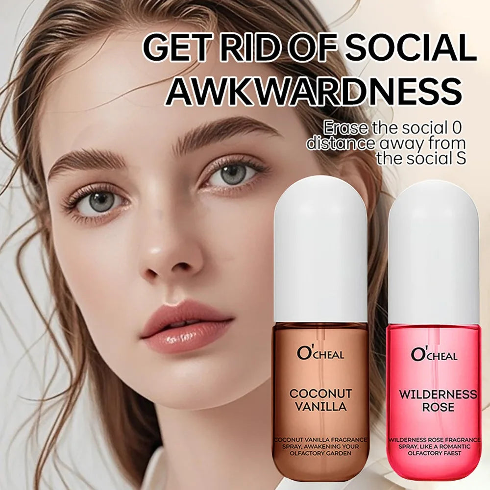 1Pcs Coconut Rose Fragrance Spray Hair & Body perfume Mist Fresh Long Lasting Fragrance Perfume Travel Size Freshener Spray