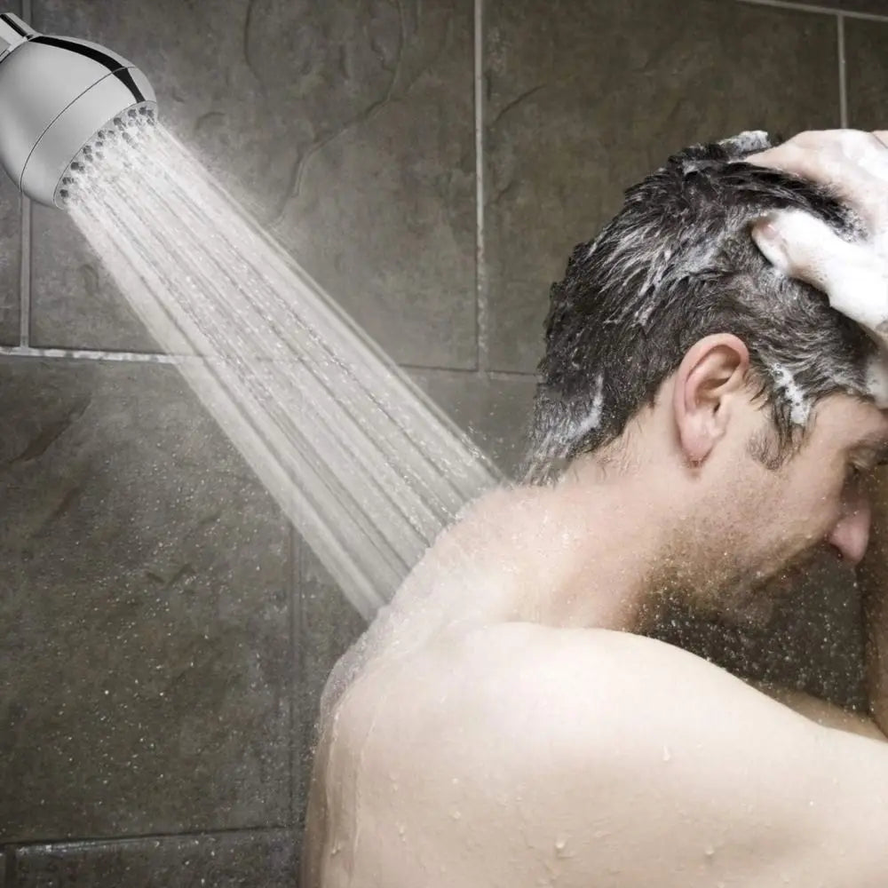 Silicone Nozzles Shower Heads Matte Black Powerful Water Flow Spray Shower Rustproof 360 Rotation Rain Shower Head Bathroom Use