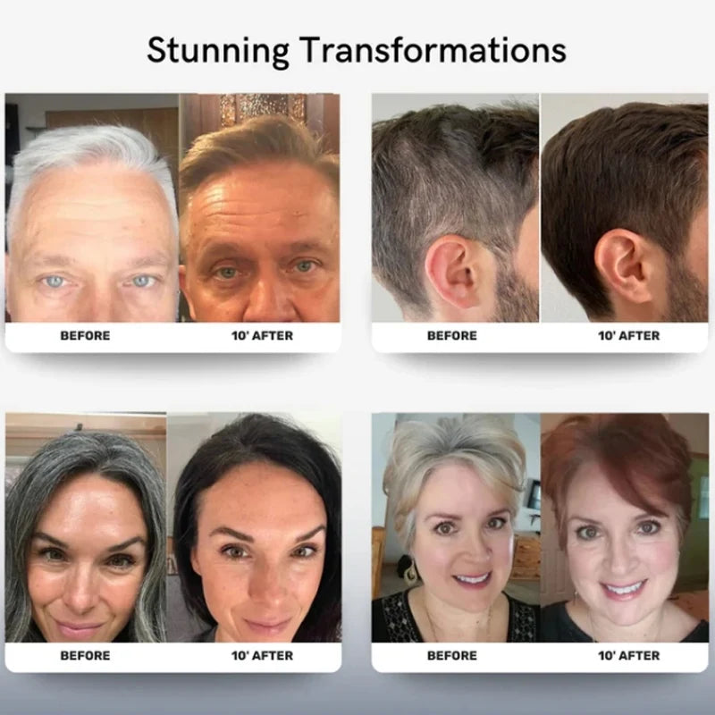 Easy To Operate Fast Hair Dye Shampoo Quick Color Change Hair Dye Products Natural Plant Gray Hair Covering Hair Care Products