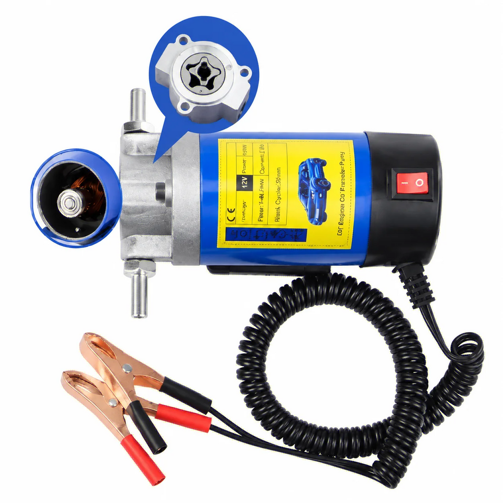 Portable Oil Transfer Pump 1-4L/min 12V Extractor Fluid Suction Electric Change Fuel Pump Siphon Tool for Car Motorcycles Boats
