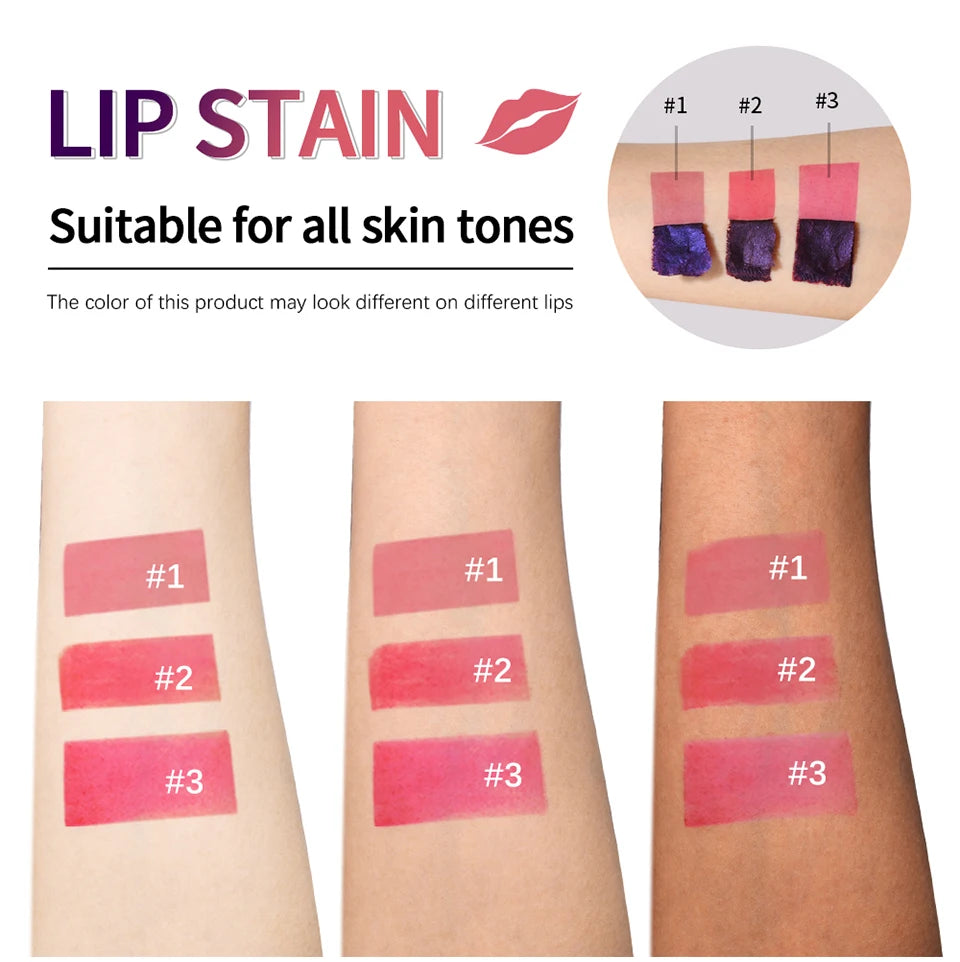 Lakerain Peel-off Lip Gloss Matte Natural Mist Lip Tinted Waterproof Long Lasting Lipstick Makeup Tear Contour Stain Cosmetics