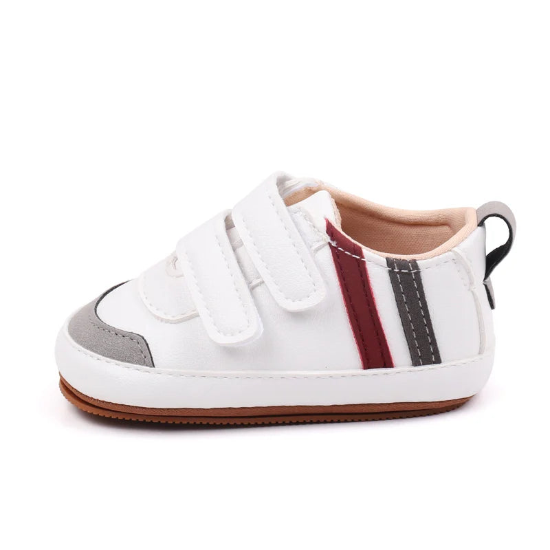 Baby Shoes Soft PU PVC High Quality Anti-slip Sole Newborn Toddler Prewalking Sneaker Spring and Autumn Style 2024 New  BXC3223