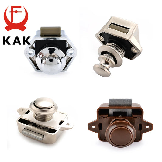 20 Packs KAK Camper Car Lock 20mm Push Lock for RV Yacht Furniture Door Hardware Cabinet Drawer Locks Handles Safety Kids Lock