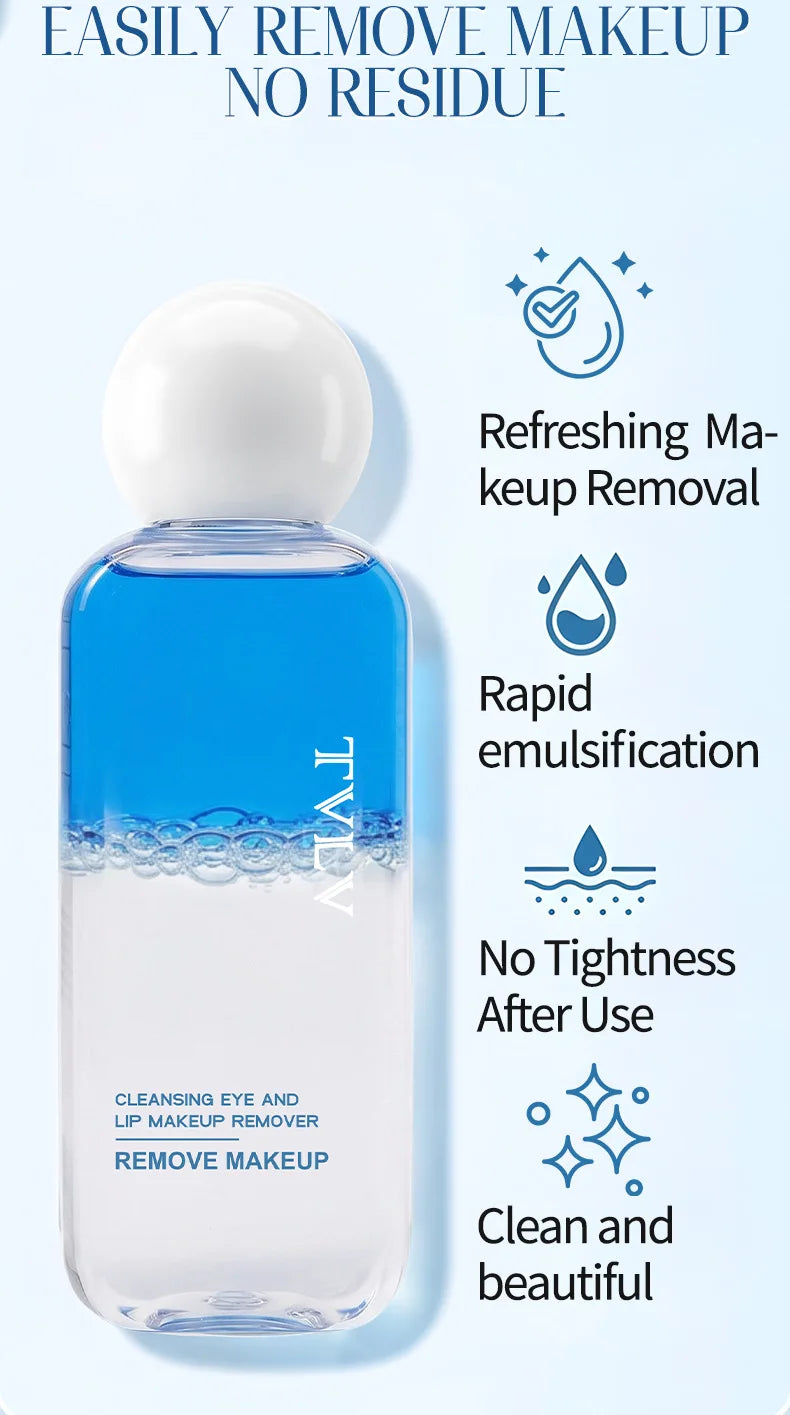 TVLV Gentle Makeup Remover, Refreshing and Gentle in Its Removal, Without Causing Tension, Effectively Cleansing The Makeup.
