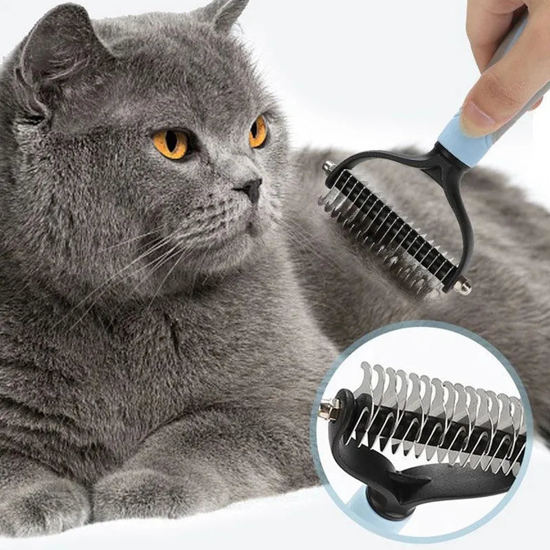 Pet Knot Comb Pet Deshedding Brush Dog Cat Grooming Tool Hair Fur Remover Undercoat Knot Cutter Comb for Puppy Shedding Supplies