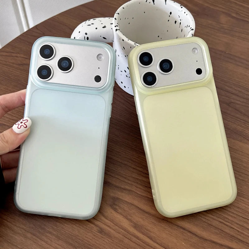 Ultra Thin Matte Transparent Soft Phone Case For iPhone 17 Air 16 15 14 Plus 13 12 11 Pro Max Luxury TPU Silicone Protect Cover