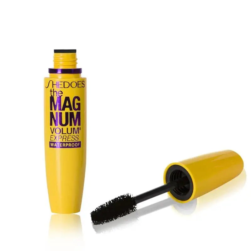 4D Black Mascara Thickening,Lengthening,Curling,Waterproof Liquid Fiber Mascara Long-Lasting Natural Eyelash Enhance Cosmetics