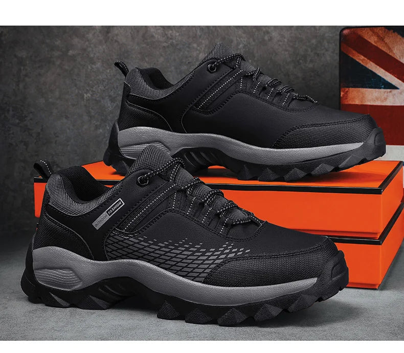 Men Shoes Winter Men Casual Shoes PU Waterproof Comfortable Masculino Outdoor Walking Sneakers Size 39-46 Shoes Male
