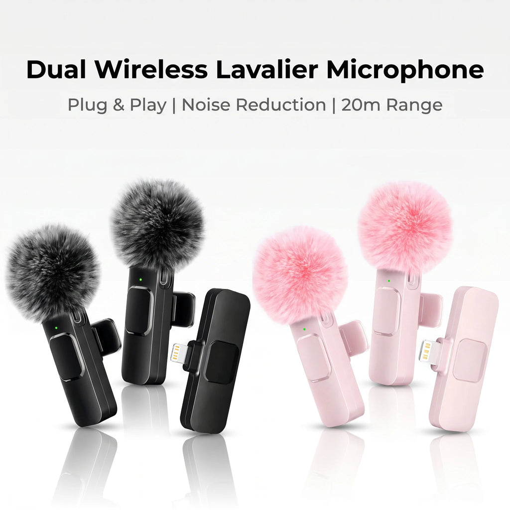 Wireless Lavalier Microphone for Lightning-Port Devices