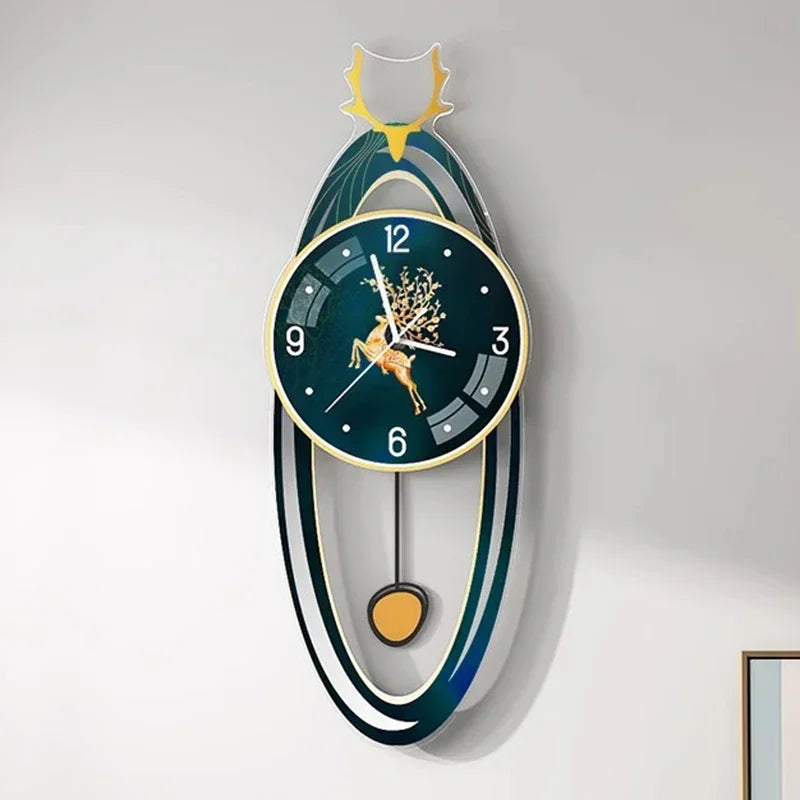 Aesthetic Bathroom Wall Watch Metal Art Bedrooms Korean Luxury Digital Clock Wall Modern Relogio De Parede Room Decorations