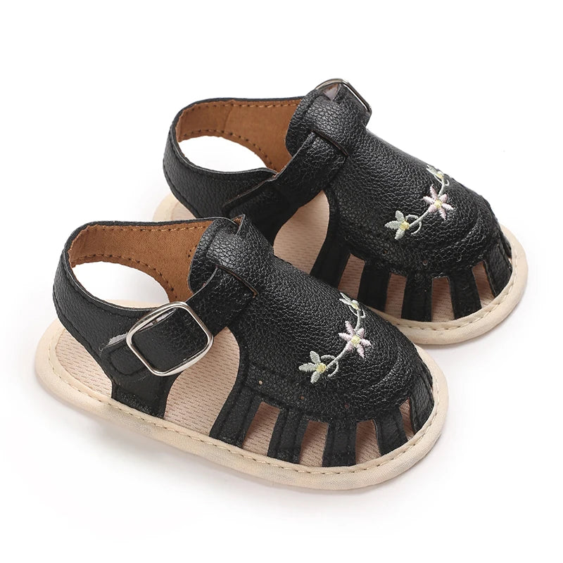 Infant Baby Boys Girls Sandals Summer Baby Wedding Dress Flat Shoes Newborn Crib Shoes First Walkers Prewalkers Shoes ﻿ ﻿