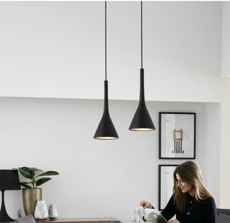 Modern Nordic Pendant Lights Simple Lamps Multicolor Fixtures Bedroom Table Dining Room Hanging Lamp Lampshade Home Chandeliers