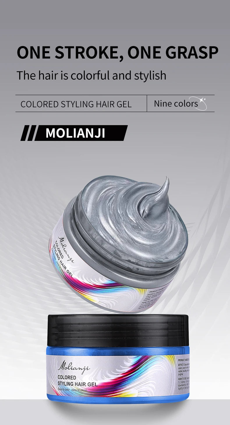 Disposable Hair Dye, Easy to Color, Easy to Clean, Instant Coloring, Creating colorful and Fashionable Hairstyles