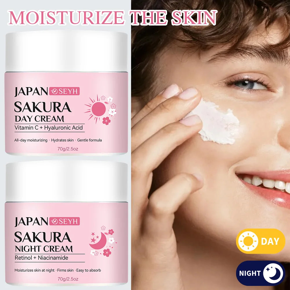 Day Night Repair Cream Rich in Retinol 20% Vitamin C 5% Niacinamide Hydrating Tightening Moisturizing Anti-Aging Skincare Set Su