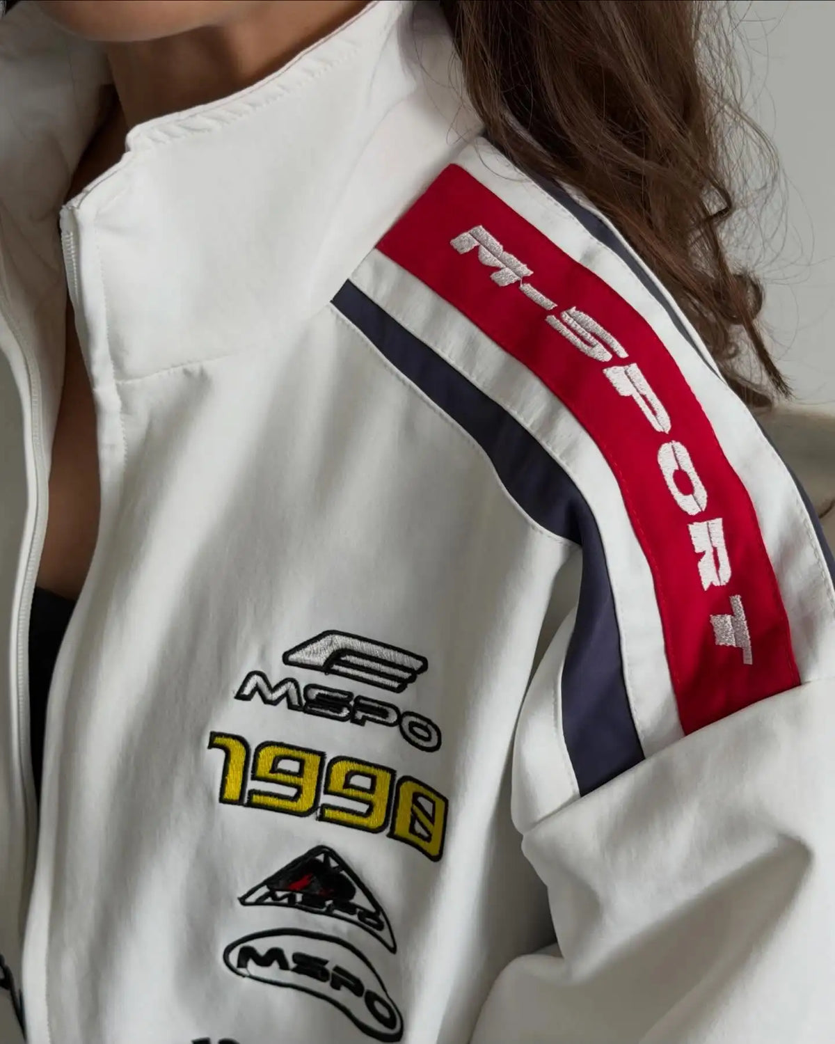 Vintage Motorcycle Clothing Men Women Street Bomber Sports Jacket Hip Hop American Letter Embroidery Jogging Pants 2-piece Set