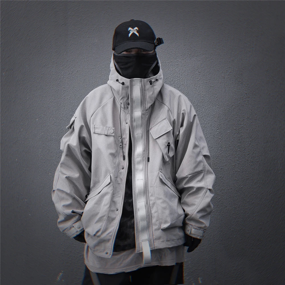 11 BYBB'S DARK 2025 Tactical Jackets Hooded Windbreaker Mens Cargo Function Jacket Fashion Coats Outwear Techwear Streetwear  ﻿