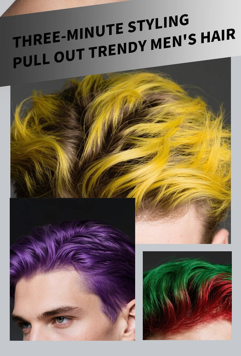 Disposable Hair Dye, Easy to Color, Easy to Clean, Instant Coloring, Creating colorful and Fashionable Hairstyles
