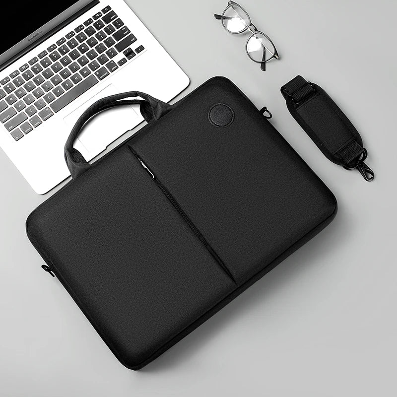 1pc Men's Business Commuter Laptop Bag 15.6-inch Lightweight Men's Laptop Briefcase Men's Commuter Shoulder Bag