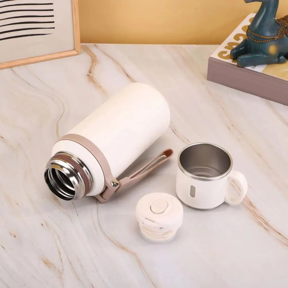 Cup 2-in-1 Drinking Cup Wide Mouth for Hot Cold Drinks 316 Stainless Steel Vacuum Insulated Bottle Spill-proof Travel Flask