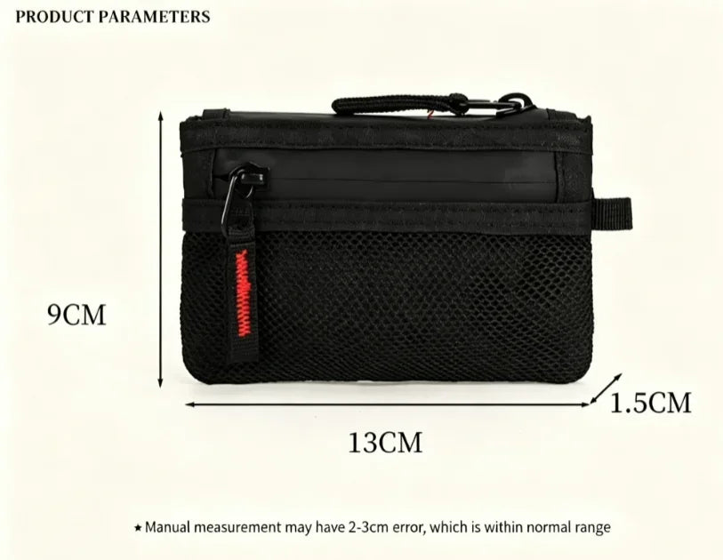 RFID Blocking Mini Travel Wallet Anti‑Scan Card Pouch with Keychain, Portable Coin Purse for Travel Daily Use Slim Light
