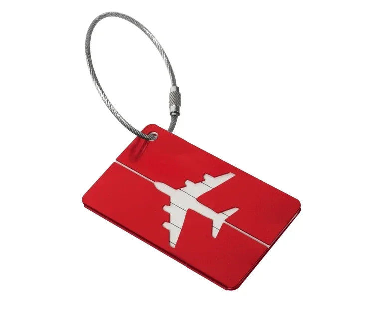 1PC Aluminium Alloy Luggage Tags Fashion Metal Women Men Travel Luggage Suitcase Address Name Label Holder Travel Accessories