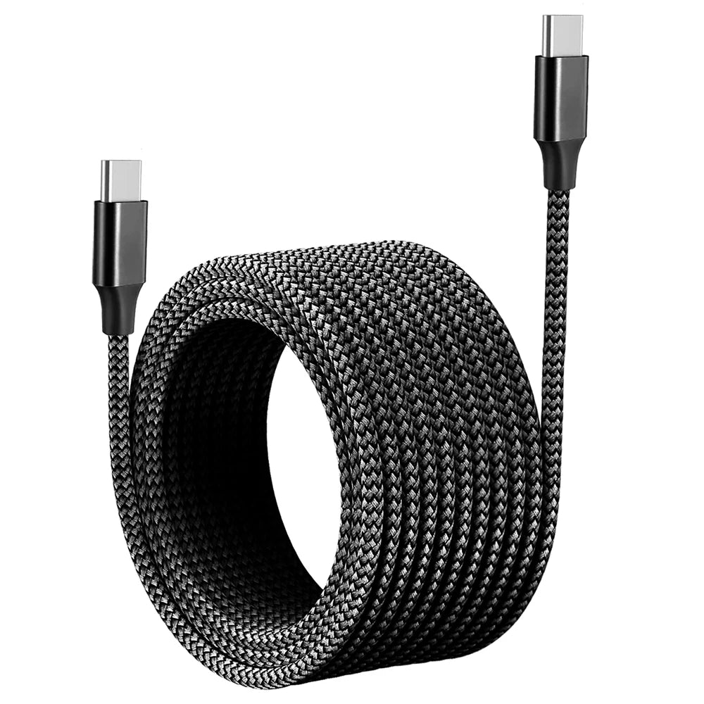60W 1m/2m/3m/5m Dual-head Type-C Fast Charging Data Cable Mobile Phone Accessories Data Transmission for Samsung Huawei Millet