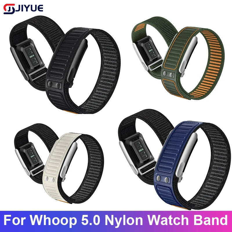Adjustable Nylon Sport Loop Band For Whoop 5.0 Breathable Comfortable Wrist Strap For Workout Gym Army Replacement