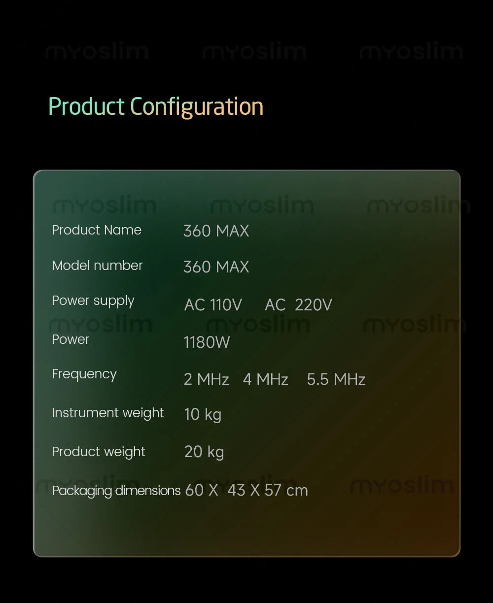 25D 360MAX 3-in-1 Beauty Equipment Ultrasound Technology for Facial Lifting Slimming and Body Firming Non-Invasive Salon Machine