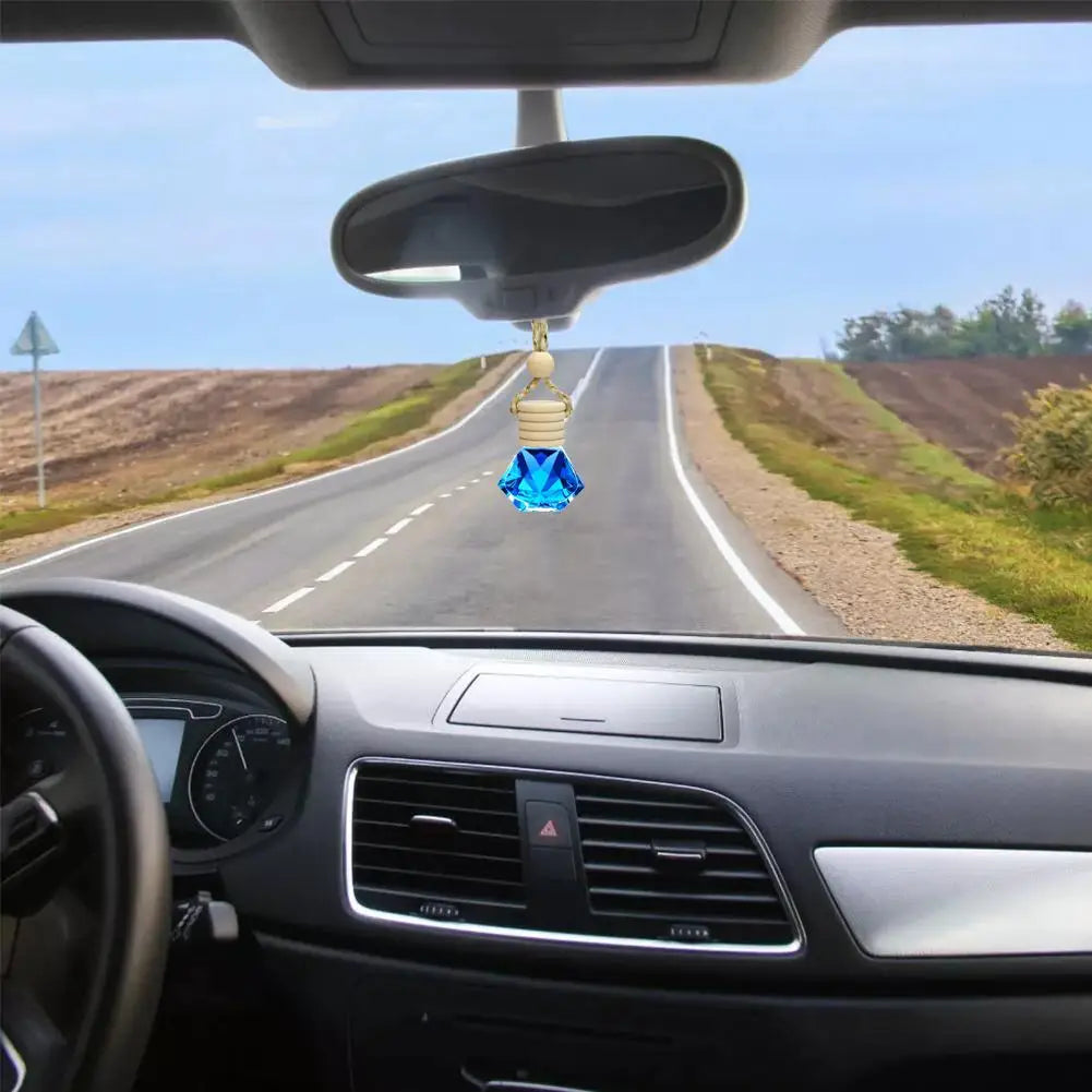 Car Perfume Pendant Include Essential Oil Air Fresheners Novelty Auto Flavoring Air Freshener Diffuser Oil Fragrance Bottle