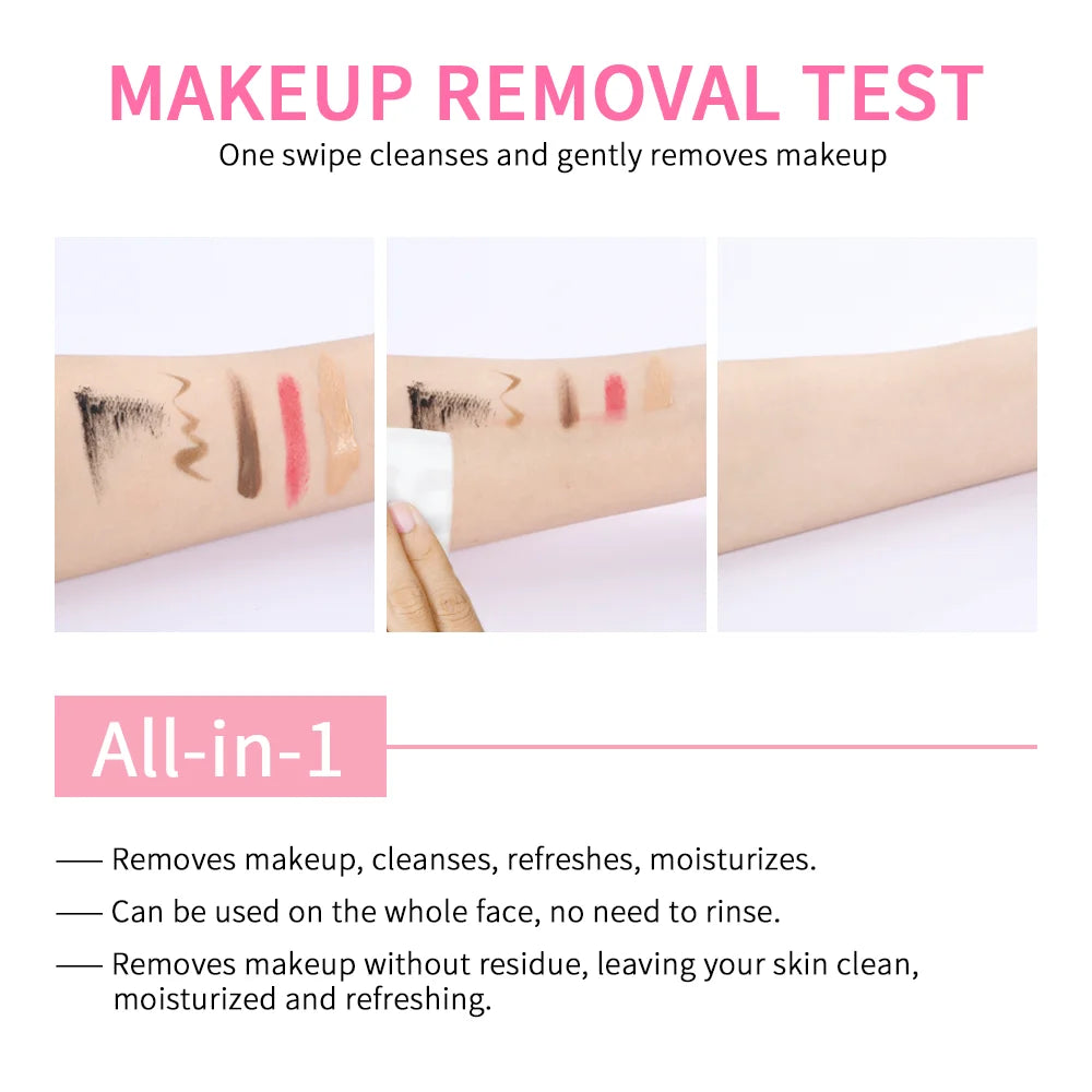 Gentle Micellar Cleansing Water All Skin Types No-Rinse Face Eye Lip Makeup Remover Moisturizing Soothing Skin Tonic