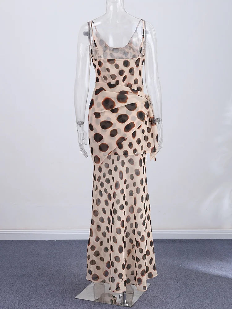 Sexy Sling Women's Maxi Dress V-neck Backless Floral Print Sleeveless Long Skirt 2026 NEW Summer Beach Vacation Party Vestido