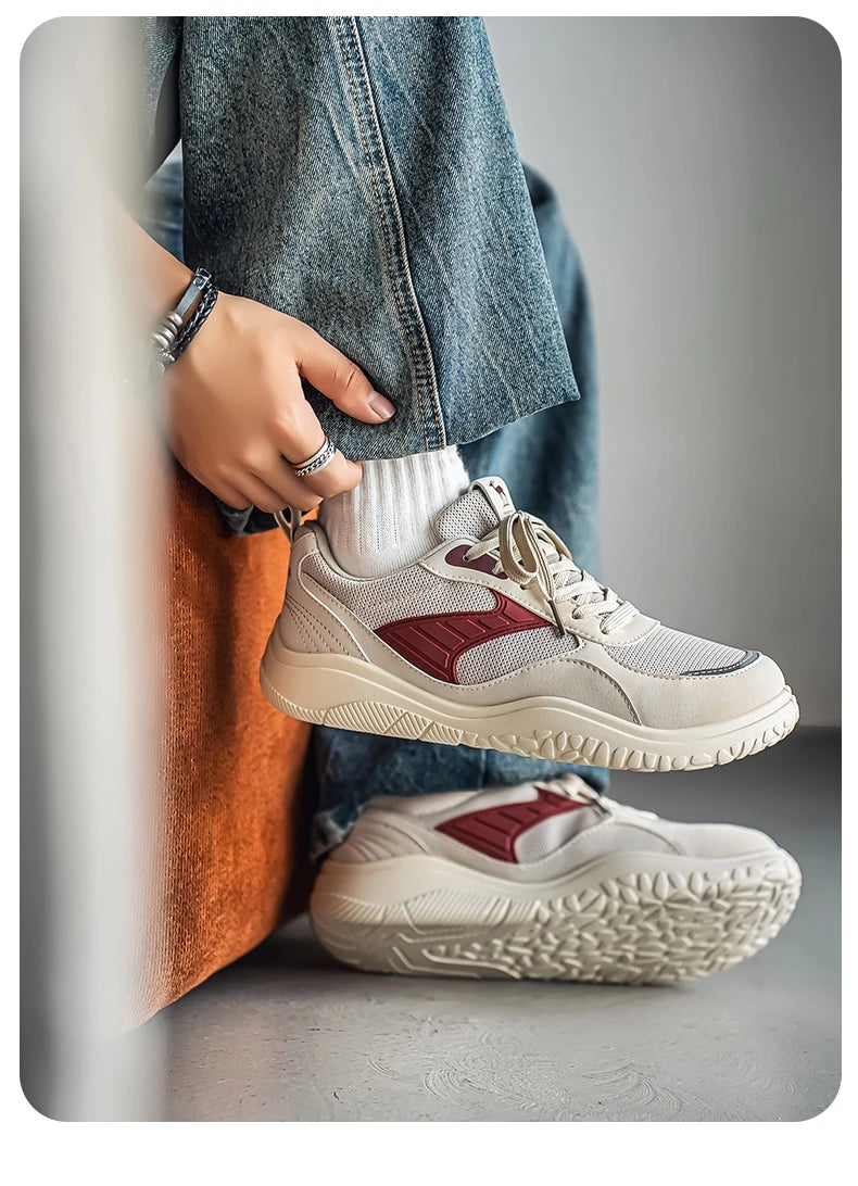 Mens Casual Shoes Wide Toe Box Outdoor Lightweight Running Sneakers Mesh Anti-slip Soft Fashion Men's Shoes