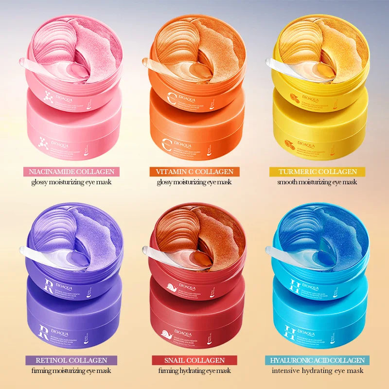1 Box of 80Pcs Collagen Moisturizing Eye Masks, Eye Patches, Containing Collagen Ingredients, Moisturize and Nourish the Skin Ar