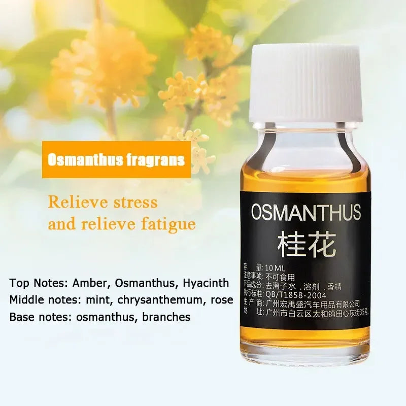 10ml Car Air Fresheners Perfume Refill Car Air Vent Perfume Replenishment Essential Oil Aroma Diffuser Fragrance Humidifier