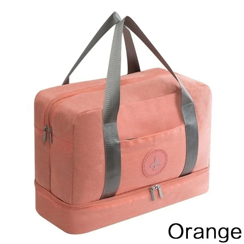 KISMIS Travel Storage Bag Dry and Wet Separation Bag Portable Beach Bag Swimming Fitness Bag Storage Bag