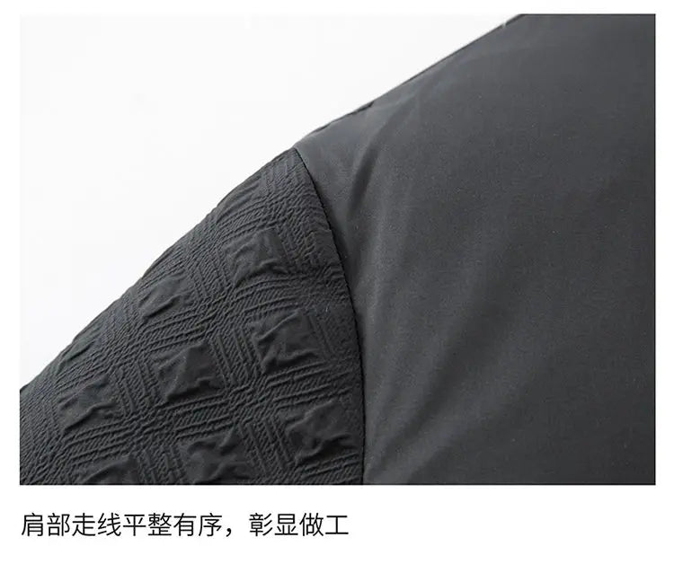 Winter New Men's Trendy Down Jacket Thickened Stand-up collar Duck Down Jacket short warm Coat