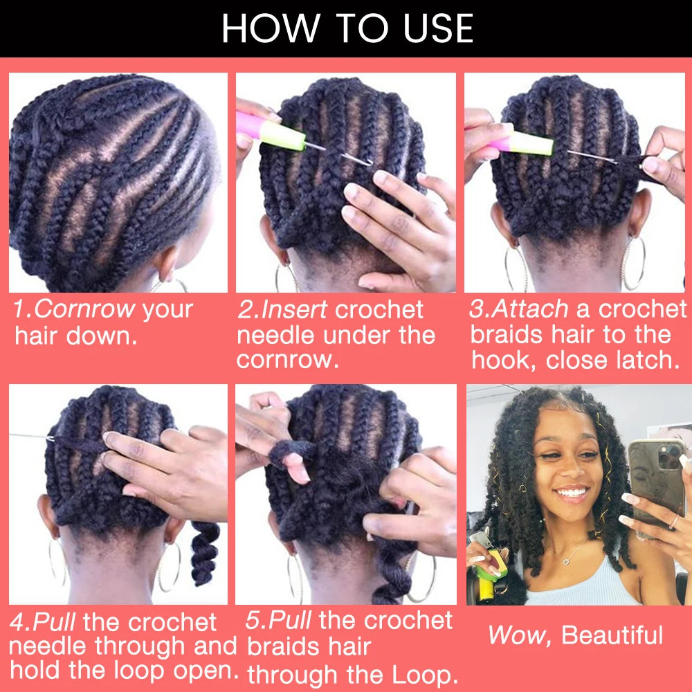 1- 6Packs Butterfly Locs Crochet Hair 36 24 18 14 12inch Pre Twisted Natural Black Distressed Faux Locs Crochet Braids for Women