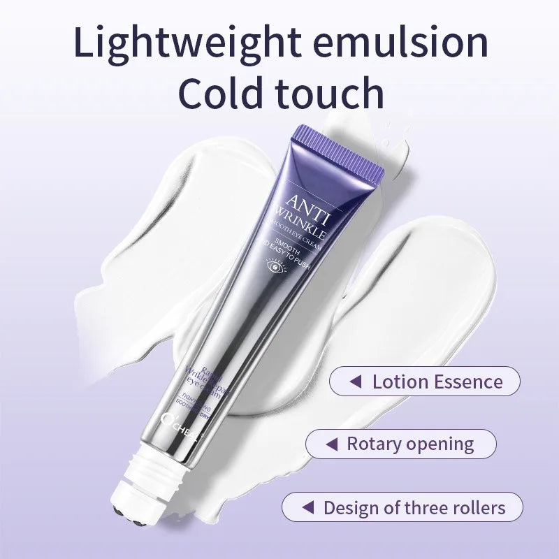 2 PCS Rollerball Eye Cream Walking Beads Massage Eye Serum Moisturizing Hydration Nourishing Reduce Dryness