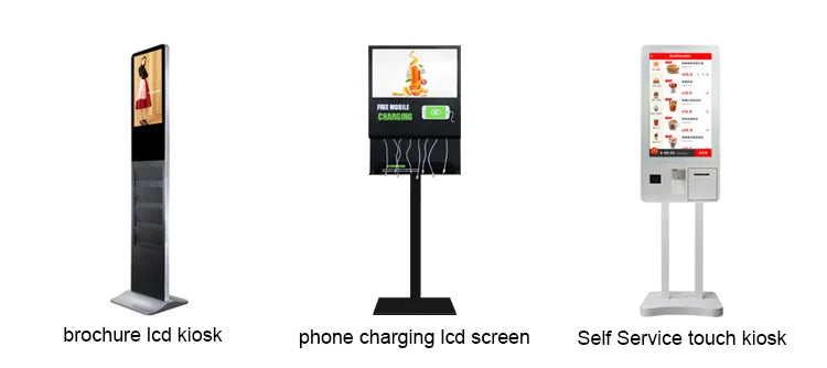 The restaurant touch screen displays the kiosks