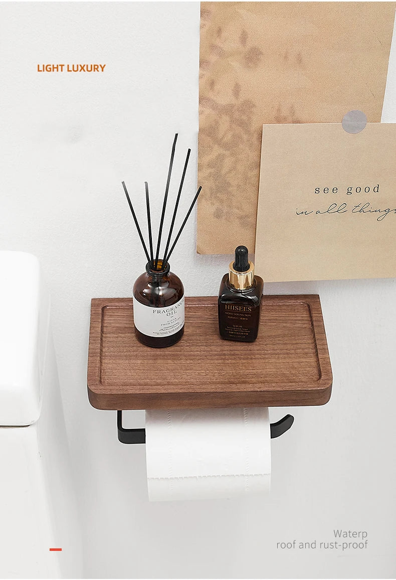 Toilet Tissue Roll Holders Wall Mount with Self  Screw for Small Items,Tissue Holder for Bathroom Kitchen Bedroom