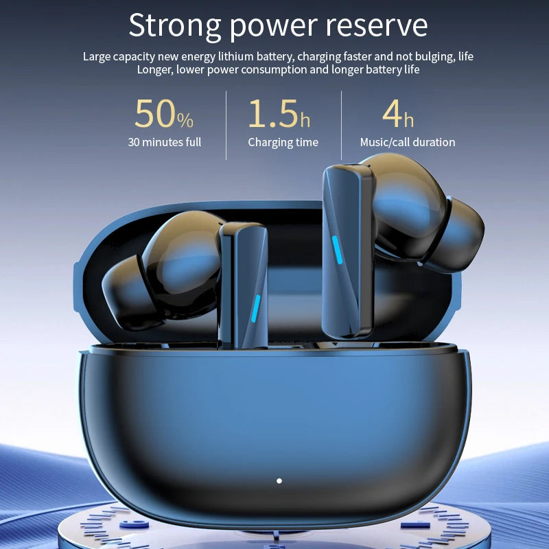 Mate50 BT5.3 Touch Control TWS HIFI Stereo Wireless Earphones Easy Pairing ANC ENC Bluetooth Earbuds For Gaming Sports