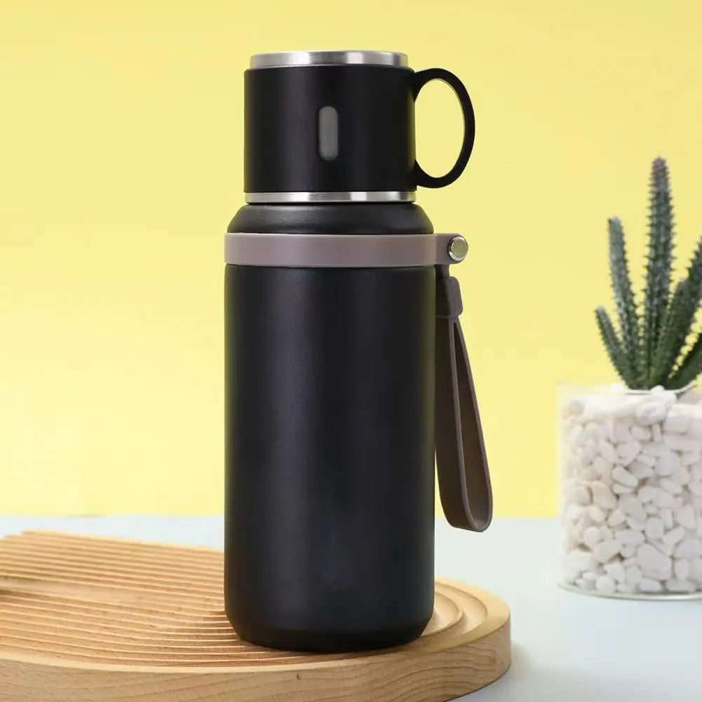 Cup 2-in-1 Drinking Cup Wide Mouth for Hot Cold Drinks 316 Stainless Steel Vacuum Insulated Bottle Spill-proof Travel Flask