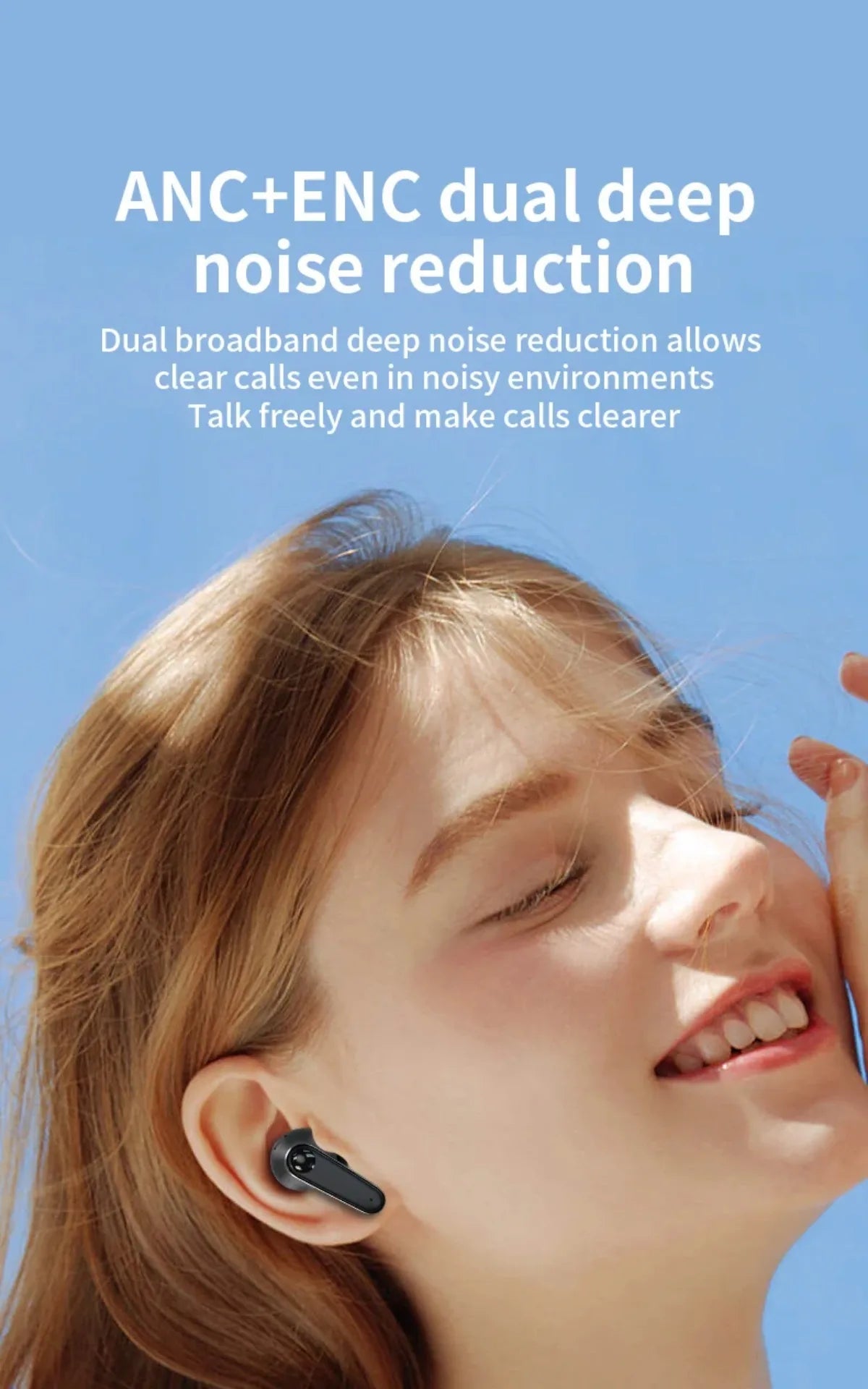 Smart Touch Control Translation Headphones Language Translator Bluetooth Wireless Earphone Noise Cancelling Music Sports Earbuds